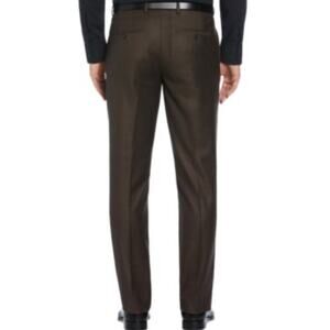 Vintage Nautica Mens 100% Wool Cuffed Dress Pants Dark Brown Size 36x30